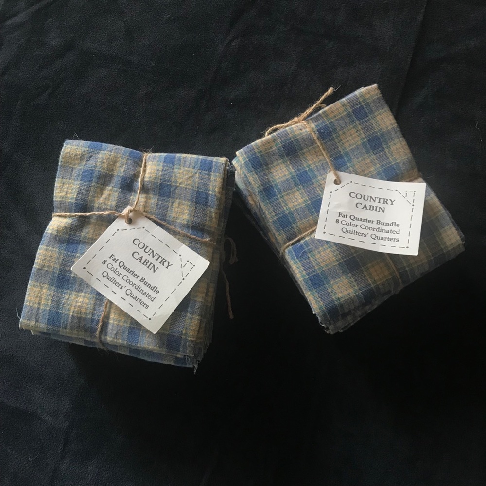 Fat Quarters Plaid Bundle Quilt Craft Country Cabin Cottagecore Coordina…